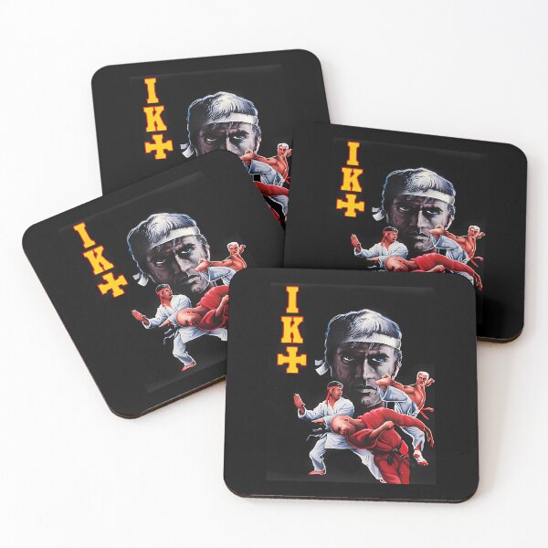 Item preview, Martial Artists In Fighting Stances Below Large Intense Sensei Face designed and sold by omarDESAIN.