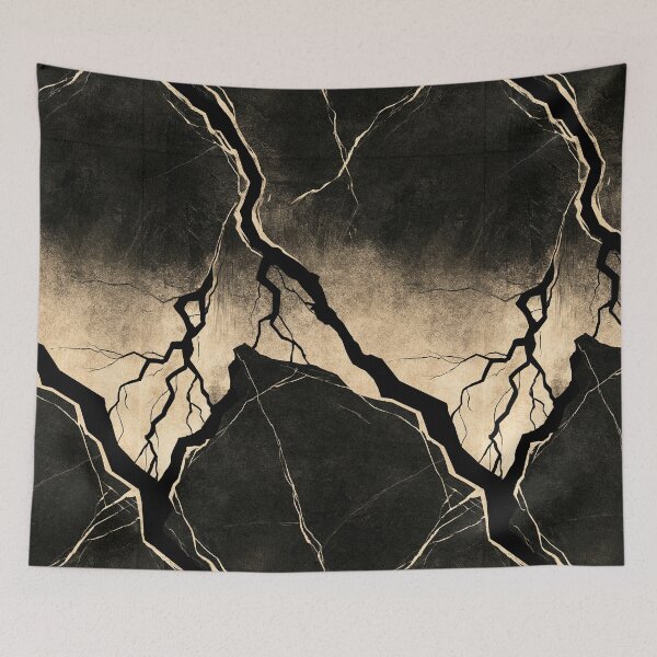 Item preview, Obsidian and Gold Shard Abstract Art designed and sold by Piotrek0001.
