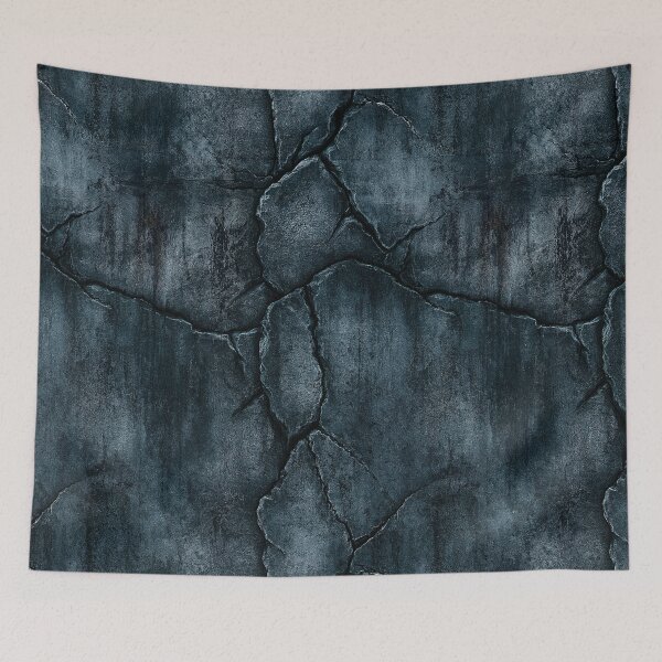 Item preview, Deep Blue Industrial Slate Fissure Art designed and sold by Piotrek0001.