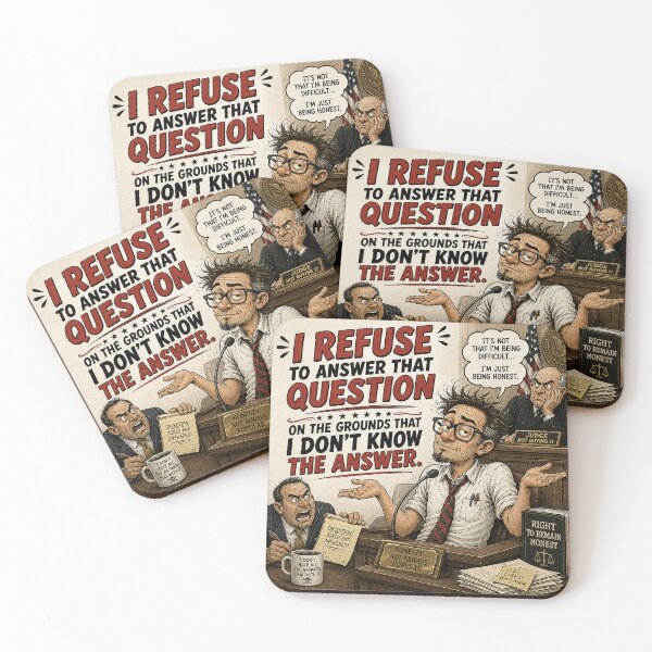 Item preview, I Refuse to Answer That Question designed and sold by Mad Axle Studios.