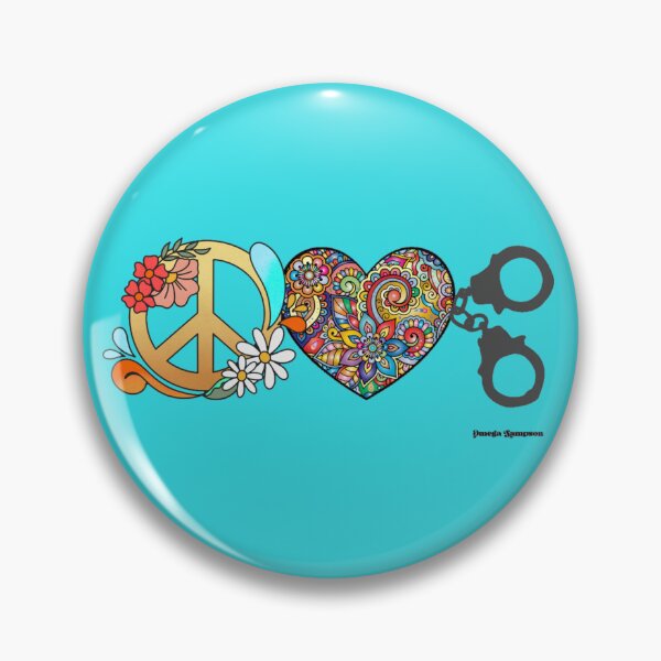 Item preview, Peace Love and  Handcuffs designed and sold by FetUphoria.