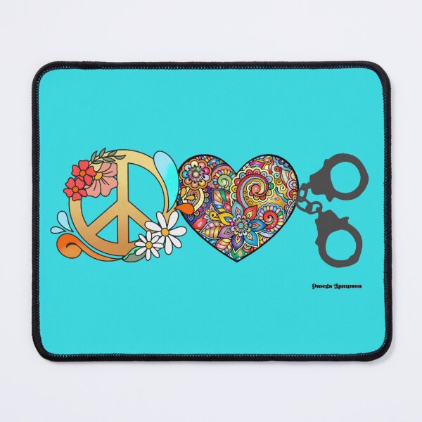 Item preview, Peace Love and Handcuffs designed and sold by FetUphoria.