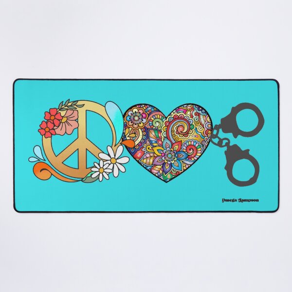 Item preview, Peace Love and Handcuffs designed and sold by FetUphoria.