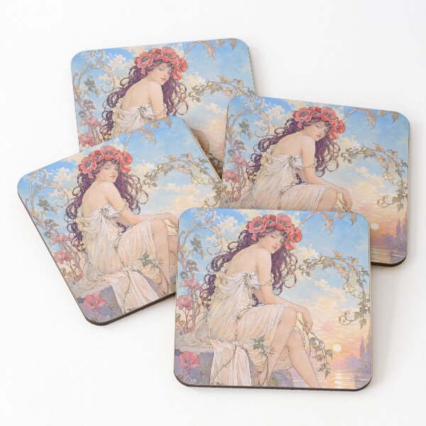 Item preview, Alphonse Mucha Summer 1896 designed and sold by maniacfitness.