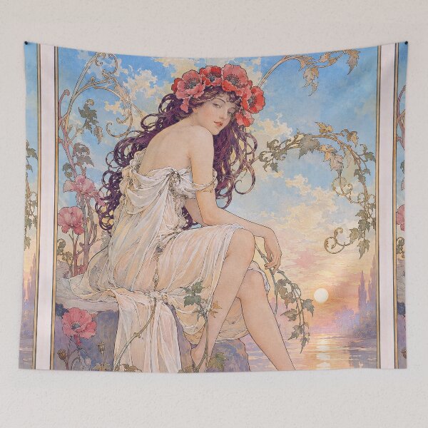 Item preview, Alphonse Mucha Summer 1896 designed and sold by maniacfitness.