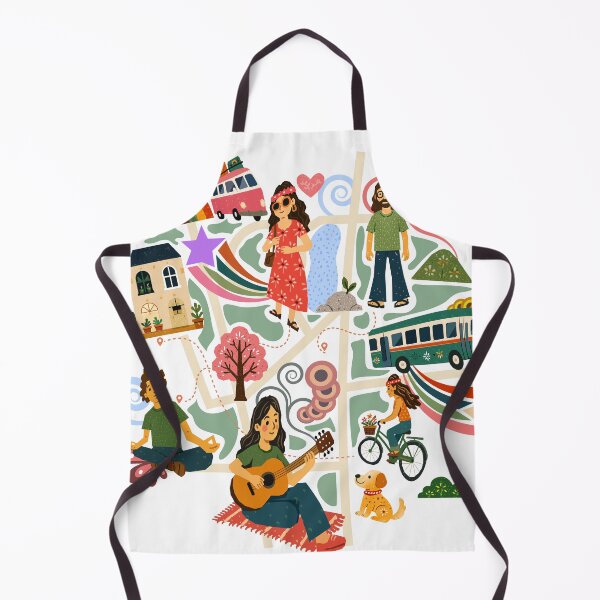 Item preview, Hippie Boho Travel Map and Bohemian Lifestyle designed and sold by maewjpho.