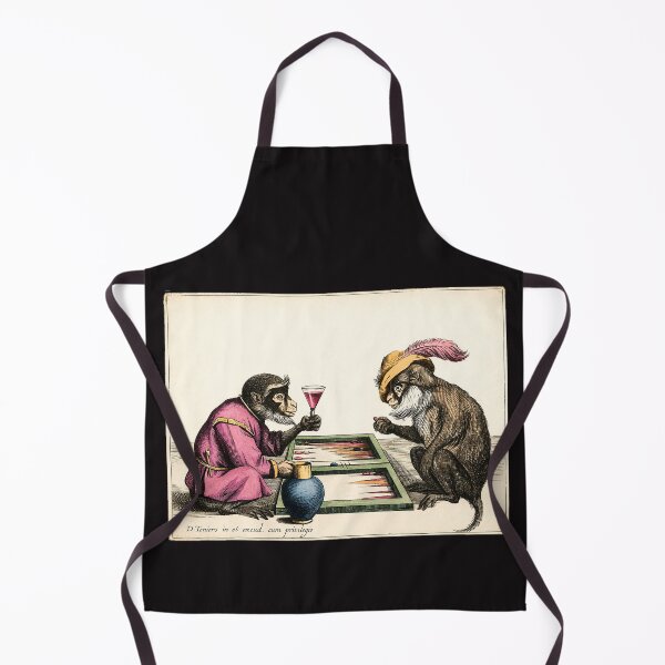Item preview, Two Monkeys Playing Backgammon designed and sold by The Ravens Ballad.