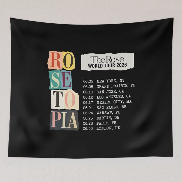 Item preview, The Rose World Tour 2026 Concert designed and sold by HeavHeadDsgn.