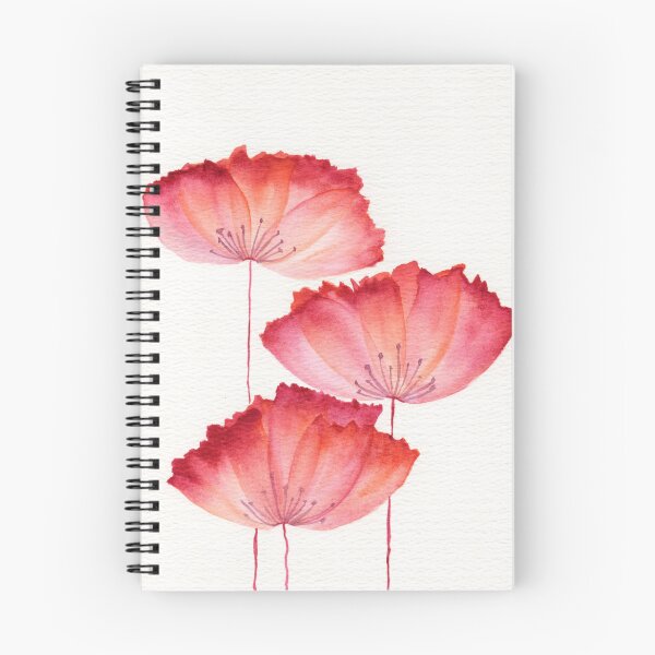 Item preview, Glass Poppies - Red 2 designed and sold by Aileen David.