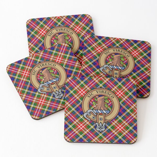 Item preview, Clan Christie Crest over Tartan designed and sold by sifis.