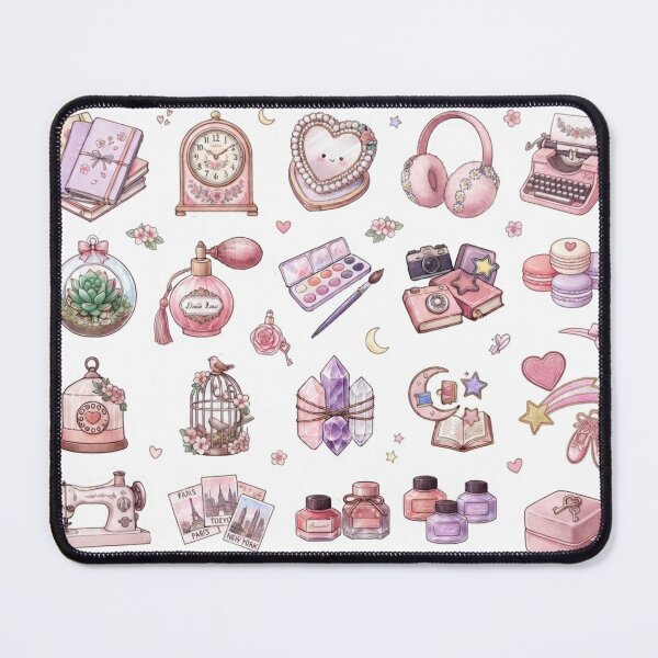 Item preview, Cute Vintage Coquette Aesthetic Typewriter Camera Journal Pastel designed and sold by Rehnair.