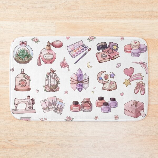 Item preview, Cute Vintage Coquette Aesthetic Typewriter Camera Journal Pastel designed and sold by Rehnair.