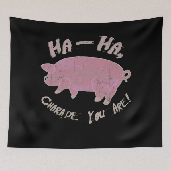 Item preview, HA HA CHARADE YOU ARE! - Flying Pig Animals (Pink Floyd Band) designed and sold by RoniShorter.