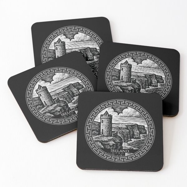 Item preview, Ireland Vintage Woodcut Art designed and sold by Thistle-TShop.