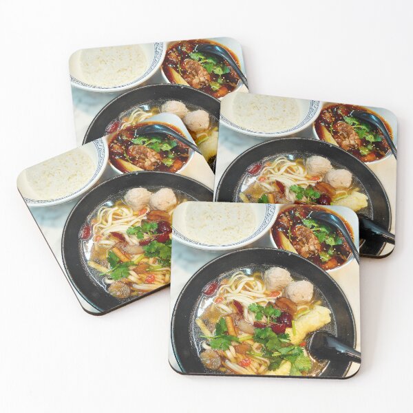 Item preview, Traditional Chinese Noodle Soup and Stewed Beef Rice Set designed and sold by pbchan.