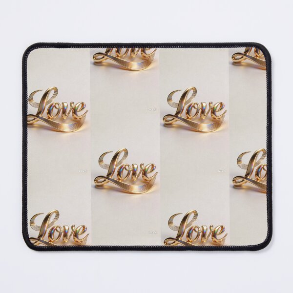 Item preview, Luxury  Gold Love 3D Calligraphy – Elegant Romantic Typography designed and sold by EthanticProduct.