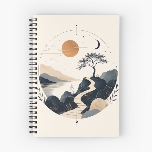 Item preview, Quiet Mountain Path Nature Illustration designed and sold by VYBORA Studio.
