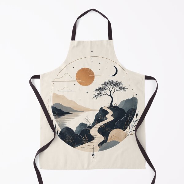 Item preview, Quiet Mountain Path Nature Illustration designed and sold by VYBORA Studio.