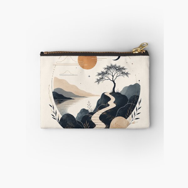 Item preview, Quiet Mountain Path Nature Illustration designed and sold by VYBORA Studio.