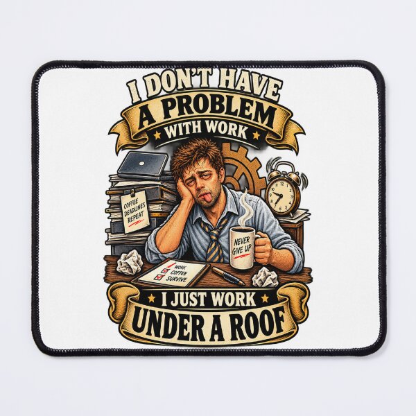 Item preview, Funny Work Burnout Under A Roof designed and sold by FABIOLA1970.