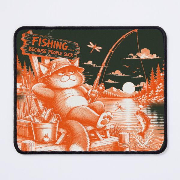 Item preview, RELAXED CAT FISHING designed and sold by BLUESKY11a.