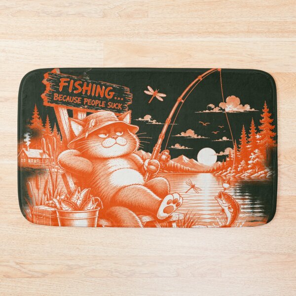 Item preview, RELAXED CAT FISHING designed and sold by BLUESKY11a.