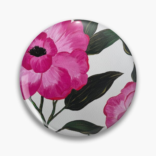 Item preview, Pink flowers, hand-drawn, elegant and dense style designed and sold by Senschry.