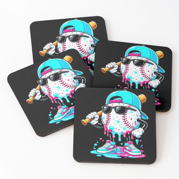 Item preview, Baseball Character Baseball Bat Sunglasses Player Fan designed and sold by CharlieConon.