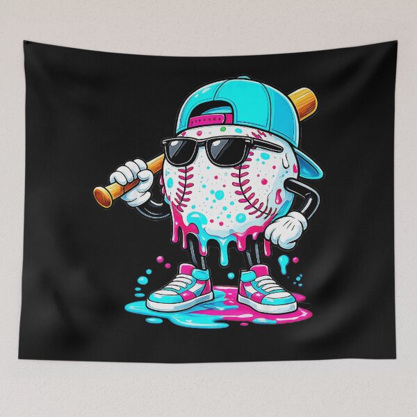 Item preview, Baseball Character Baseball Bat Sunglasses Player Fan designed and sold by CharlieConon.