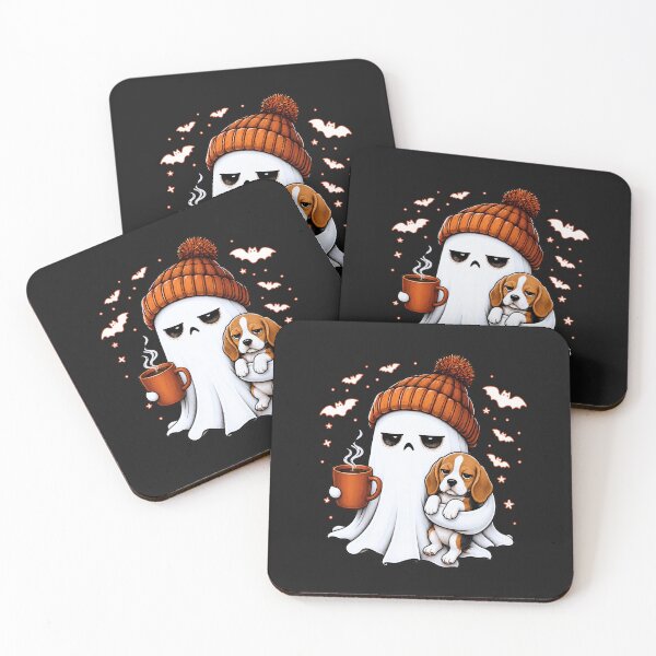 Item preview, Funny Boo-gle Halloween Beagle Ghost Coffee Dog Lover designed and sold by JerdbordinShop.