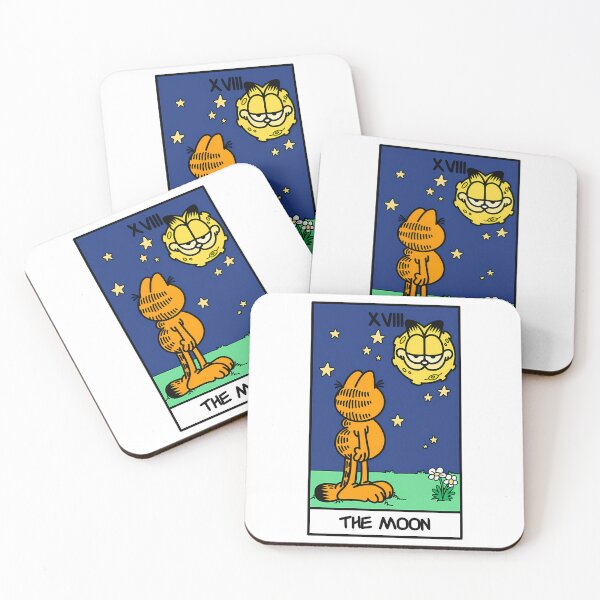 Item preview, The Moon Tarot Card But It'S Garfield designed and sold by christineirist.
