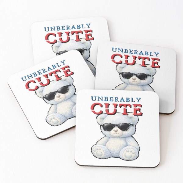 Item preview, Unbearably Cute Slashed Grunge Teddy Bear Pun designed and sold by Edwere.
