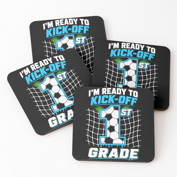 Item preview, I'm Ready To Kick-Off 1st Grade Back To School Soccer Student designed and sold by CharlieConon.