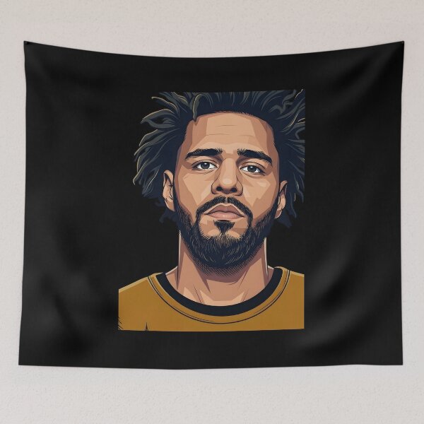 Item preview, J cole vector art designed and sold by Rusdiii.