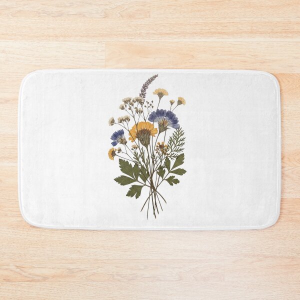 Item preview, Vintage Pressed Wildflower Bouquet - Botanical Herbarium Floral Print designed and sold by Dzblack.