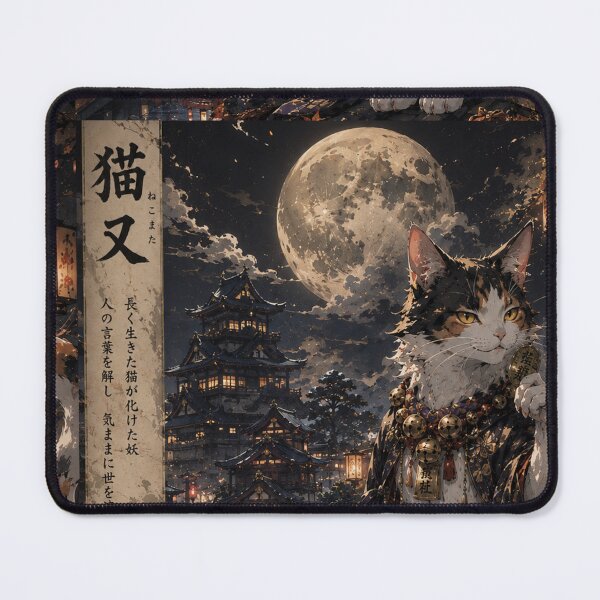 Item preview, Nekomata – The Two-Tailed Cat Spirit designed and sold by TeikunShop.