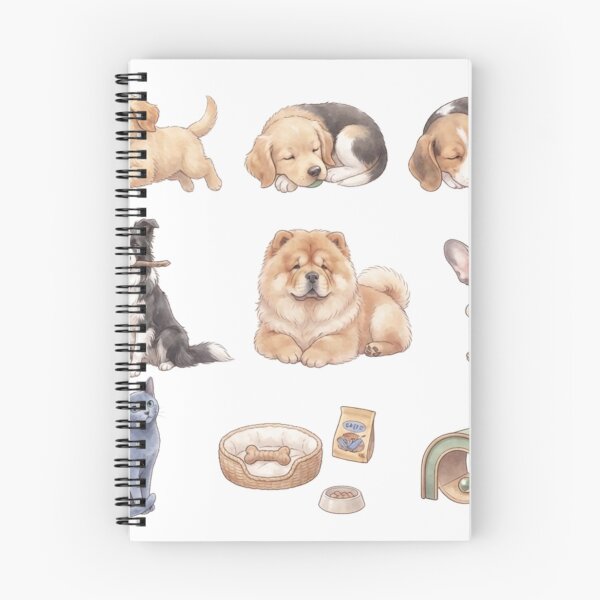Item preview, Cute Dog Breeds Cats Pet Bed Watercolor Aesthetic Planner Sticker pack Sheet designed and sold by Rehnair.