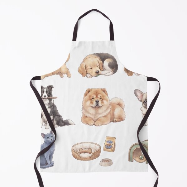 Item preview, Cute Dog Breeds Cats Pet Bed Watercolor Aesthetic Planner designed and sold by Rehnair.