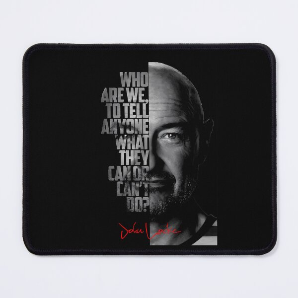 Item preview, Black And White John Locke Lost Tv Show Quote  designed and sold by OhShirtTees.