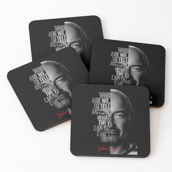 Item preview, Black And White John Locke Lost Tv Show Quote  designed and sold by OhShirtTees.