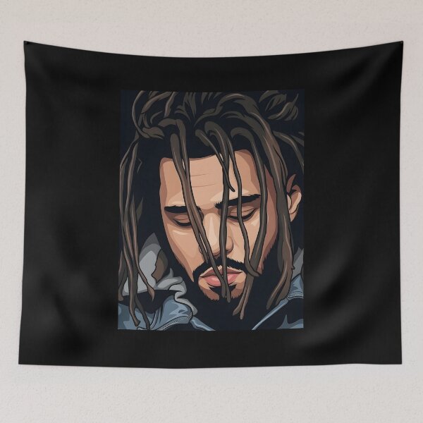 Item preview, J cole vector art designed and sold by Rusdiii.