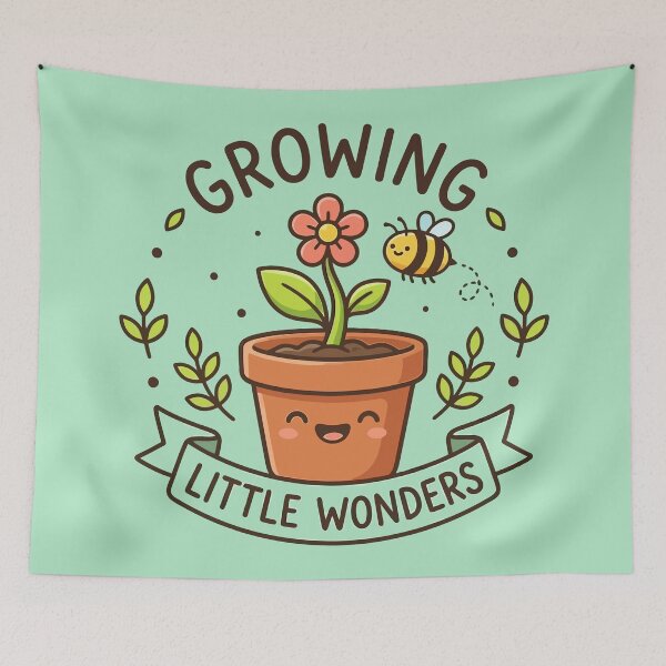Item preview, Growing Little Wonders Cute Flower Pot Bee designed and sold by Amir Faysal.