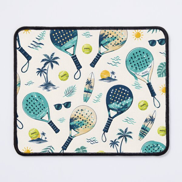 Item preview, Padel Tennis Tropical Summer Pattern Racket Beach Vacation designed and sold by Kimos Creative Store.