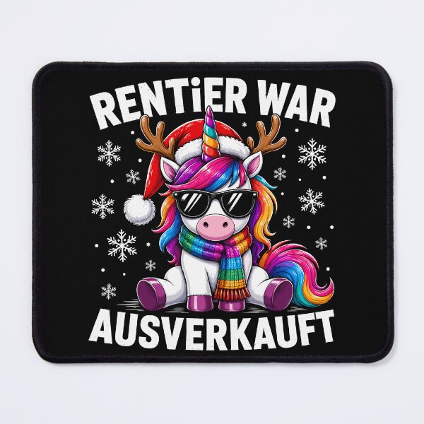 Item preview, Reindeer Was Sold Out - Christmas Motif with Unicorn designed and sold by WemmaW.
