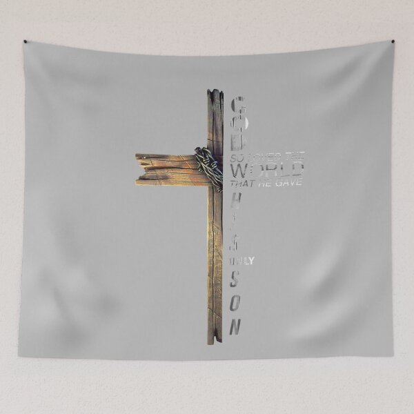Item preview, Son of God Jesus Christ Cross Christian 9 John 3 16 designed and sold by mjohnson9.