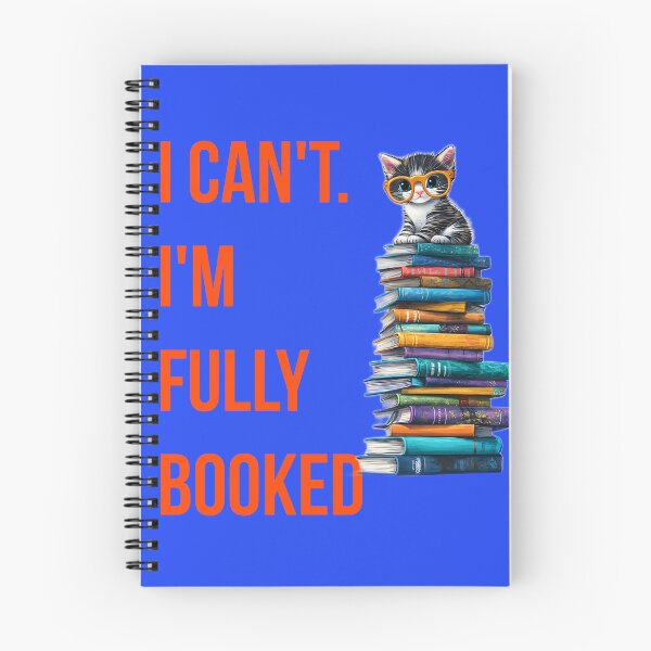 Item preview, Fully Booked Cat Sitting on a Stack of Books designed and sold by Quote Chaos.