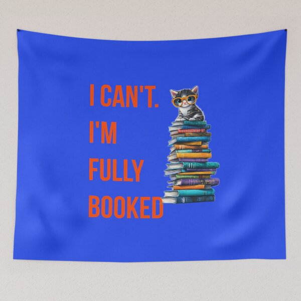 Item preview, Fully Booked Cat Sitting on a Stack of Books designed and sold by Creations by lyne.