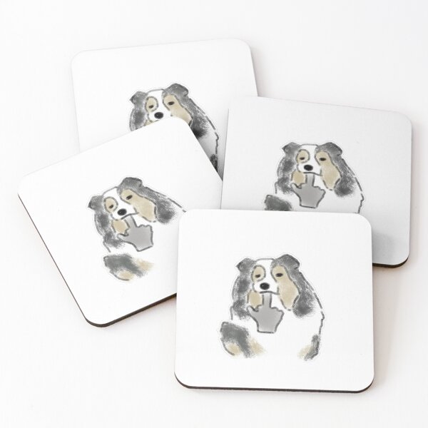 Item preview, Funny Sheltie Dog Middle Finger Art designed and sold by raun.draw.