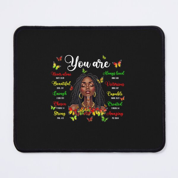 Item preview, Black History Loc'd Afro Girl You are Bible Verse Christian designed and sold by FrankIsabel.