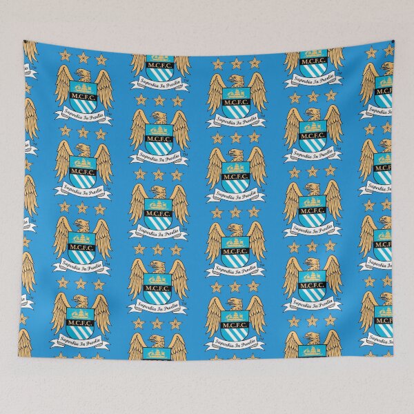 Item preview, Manchester City Retro Football Badge  designed and sold by ARbyCharlie.